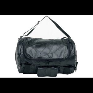 Diamond Plate Buffalo Leather 16” Luggage Rack Bag